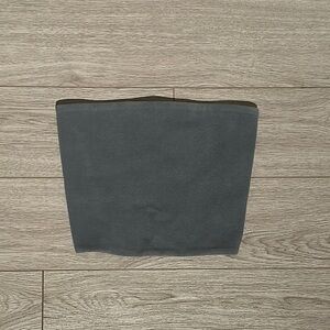 Zara Charcoal Ribbed Tube Top